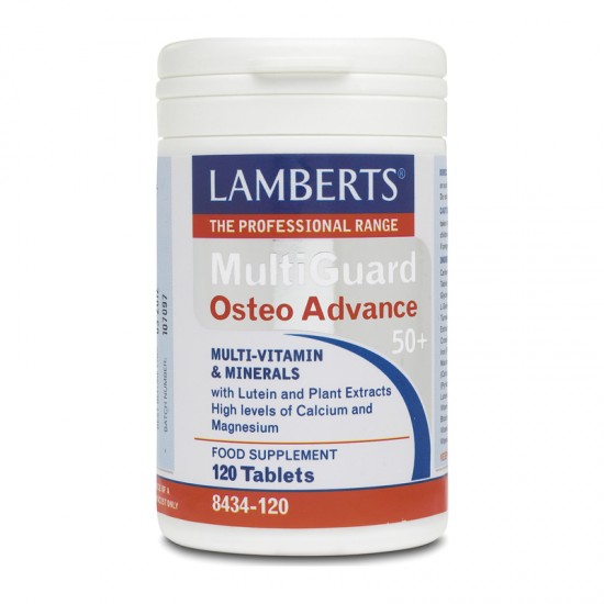 Lamberts Multi-Guard Osteo Advance 50+ Συμπλήρωμα Πολυβιταμίνης & Μετάλλων 50+ ετών 120 Ταμπλέτες