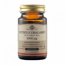 Solgar Methylcobalamin Vitamin B12 1000 µg, 30 Μασώμενα δισκία 