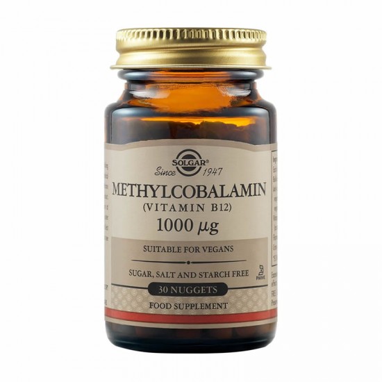 Solgar Methylcobalamin Vitamin B12 1000 µg, 30 Μασώμενα δισκία 