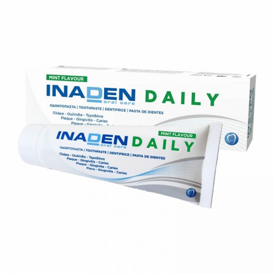 Inaden Daily Toothpaste Mint Flavor 75ml - Οδοντόκρεμα Καθημερινής Χρήσης για Ολοκληρωμένη Προστασία με γεύση Μέντα