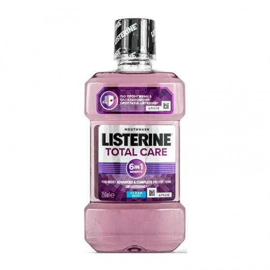 Listerine Total Care Clean Mint 250ml - Στοματικό Διάλυμα με Καθαρό Δυόσμο