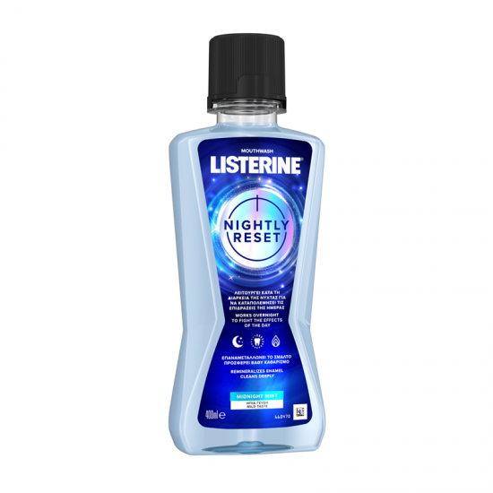 Listerine Nightly Reset 400ml - Στοματικό Διάλυμα για την Καταπολέμηση των Επιδράσεων της ημέρας