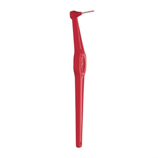 TePe Interdental Brush Angle Size 2 Red 0,5mm 6 Τεμάχια - Μεσοδόντια Βουρτσάκια με Μακριά Λαβή και Κεκλιμένη Κεφαλή Κόκκινα