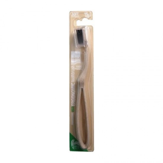 Intermed Professional Eco Ergonomic Toothbrush Soft with Rice Husk Handle 1 Τεμάχιο - Μαλακή Οδοντόβουρτσα με Εργονομική Οικολογική Λαβή από Φλοιό Ρυζιού