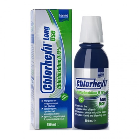 Intermed Chlorhexil 0.12% Mouthwash Long Use 250ml - Στοματικό Διάλυμα με Χλωρεξιδίνη