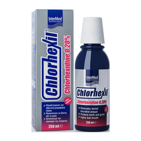 Intermed Chlorhexil 0.20% Mouthwash Στοματικό Διάλυμα με Χλωρεξιδίνη 250ml