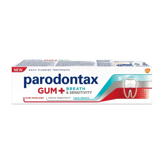 Parodontax Gum+ Breath & Sensitivity Οδοντόκρεμα για Υγιή Ούλα & Δροσερή Αναπνοή 75ml
