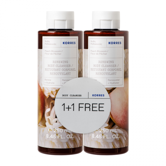 Korres Αφρόλουτρο 1+1 Άνθη Ροδακινιάς 2x250ml
